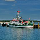  „VORMANN JANTZEN“ ein Seenotkreuzer im Hafen von Barhöft...