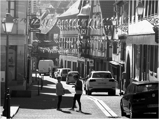 Vormittags in Bouxwiller (Elsass)