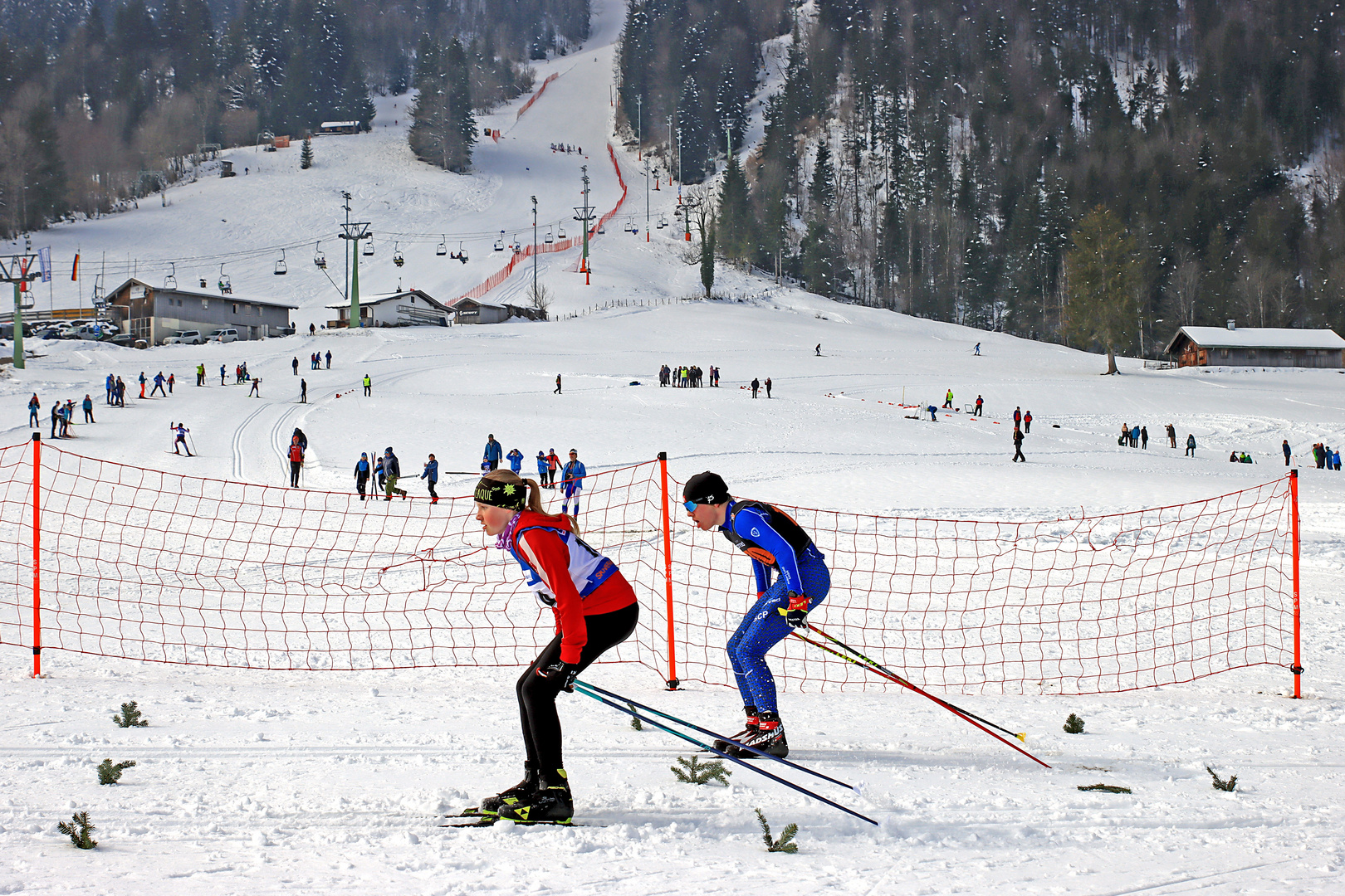 Vorn Nordisch, ganz hinten Alpin