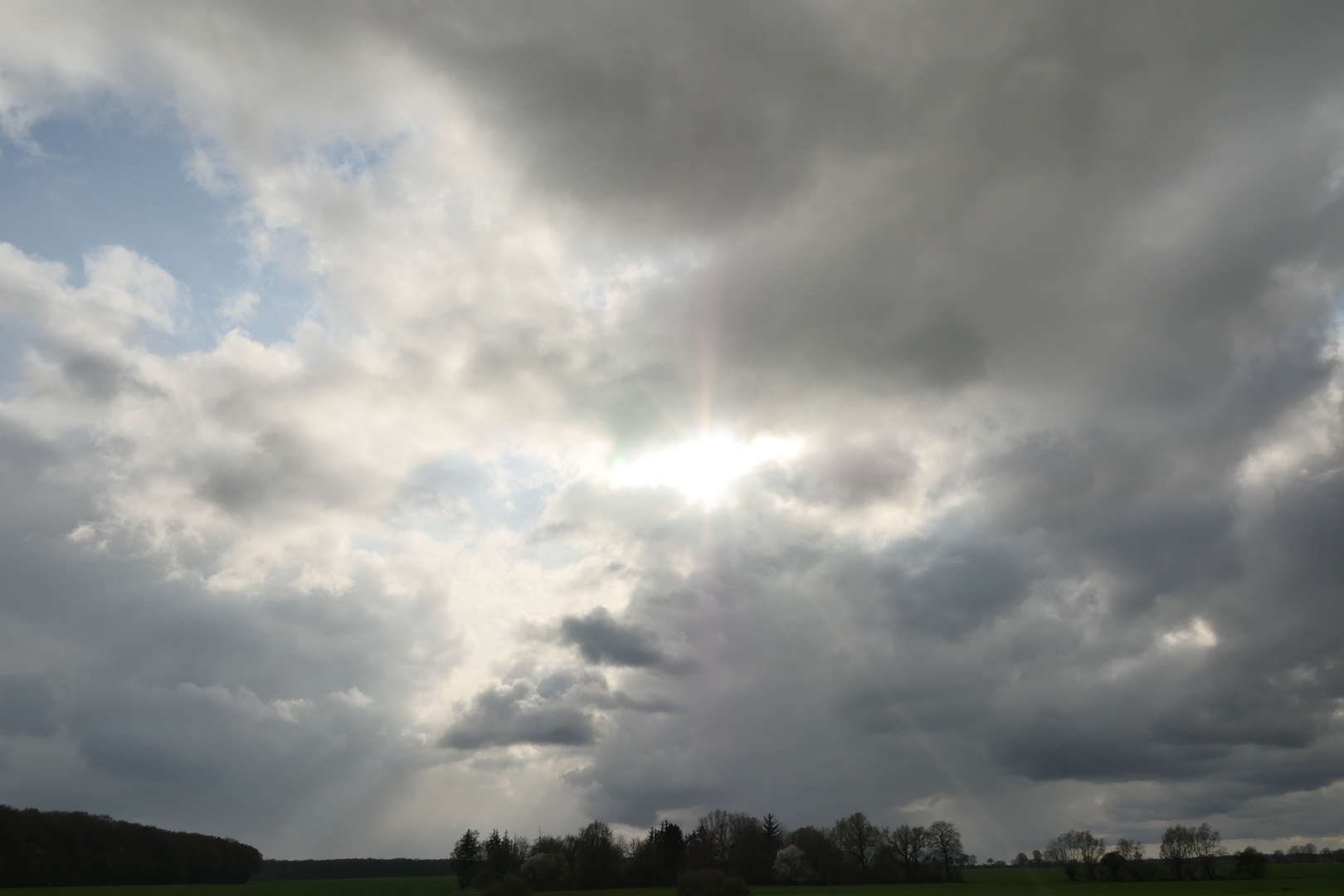 Vorpommern, 2°, Graupelwetter