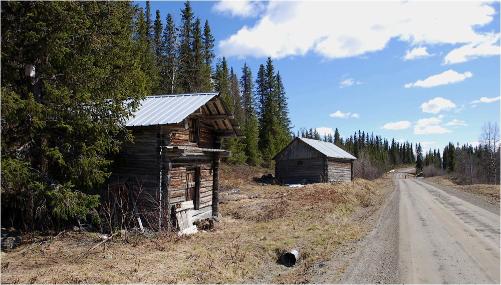 Vorratshaus in Lappland