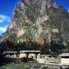 Vorratsspeicher der Incas in der Nähe von Ollantaytambo