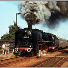 Vorrücken zum den Bahnsteig in Arnstadt am 5. September 1981