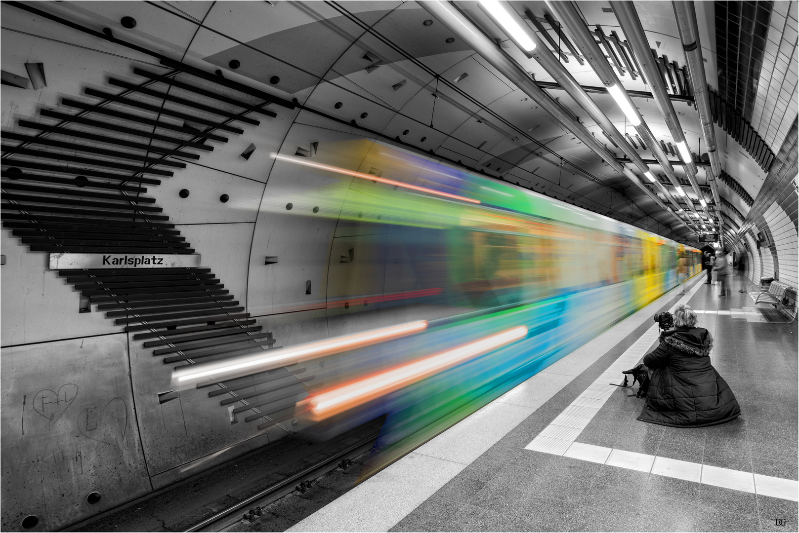 Vorsicht an der Bahnsteigkante