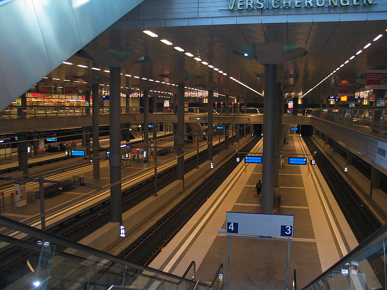 Vorsicht an der Bahnsteigkante!