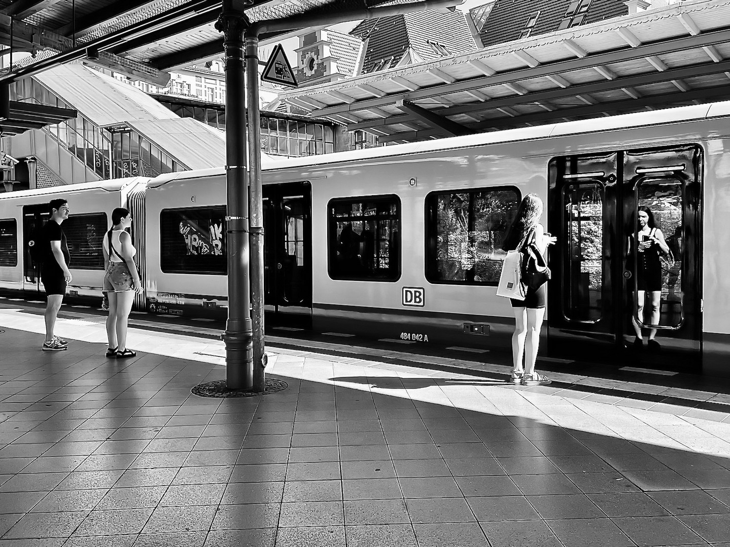 Vorsicht an der Bahnsteigkante