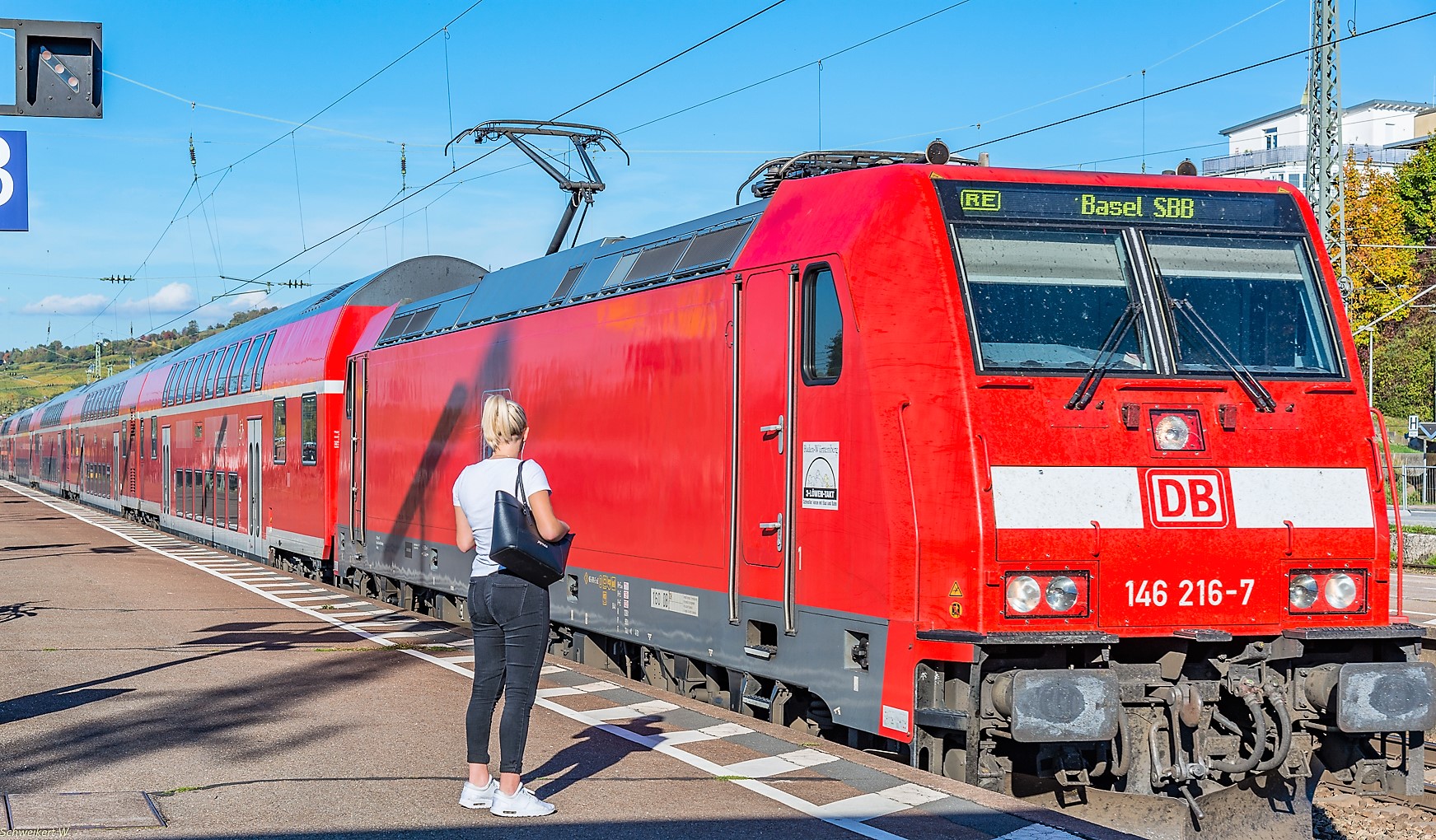 Vorsicht an der Bahnsteigkante