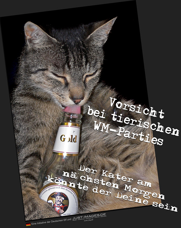 Vorsicht bei tierischen WM-Parties!!!