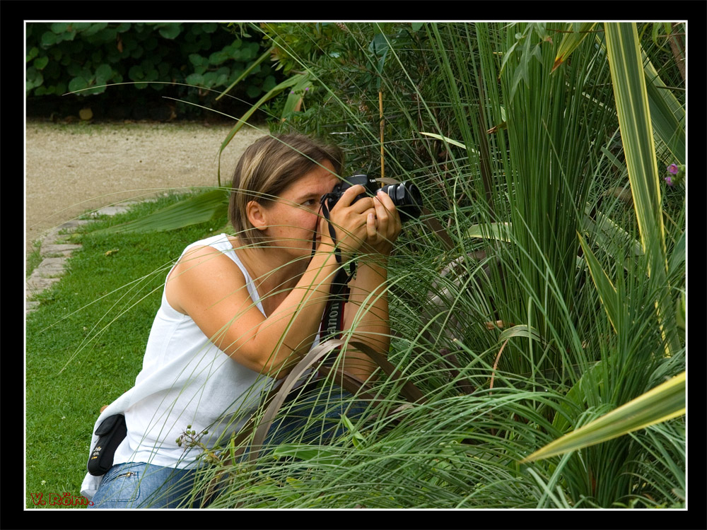 Vorsicht! Fotografen lauern im Botanischen Garten.....