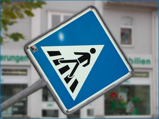 Vorsicht, Fußgänger!