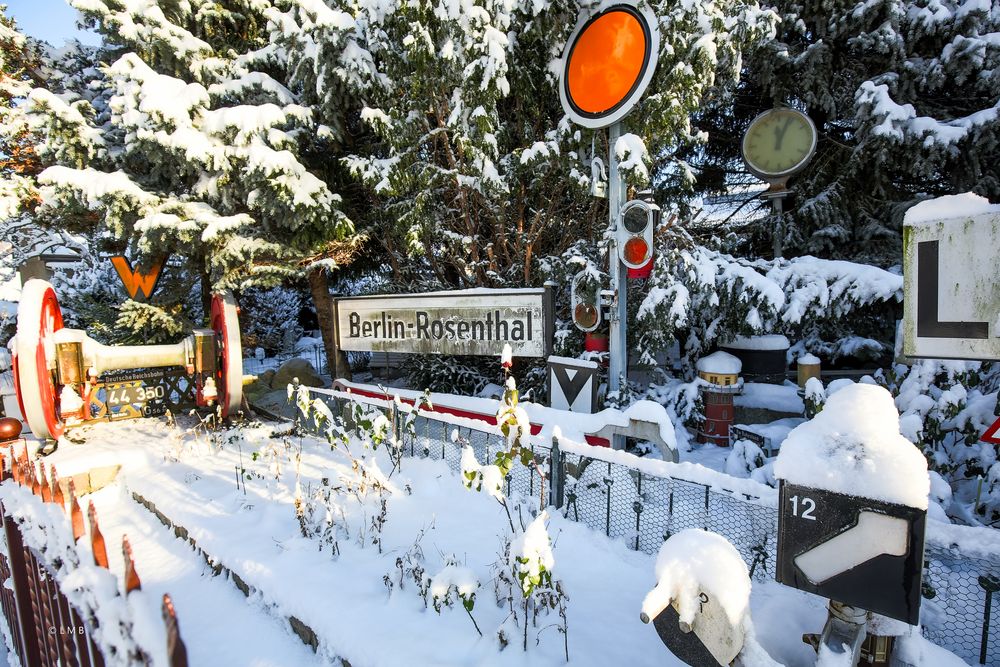 Vorsignal in Warnstellung