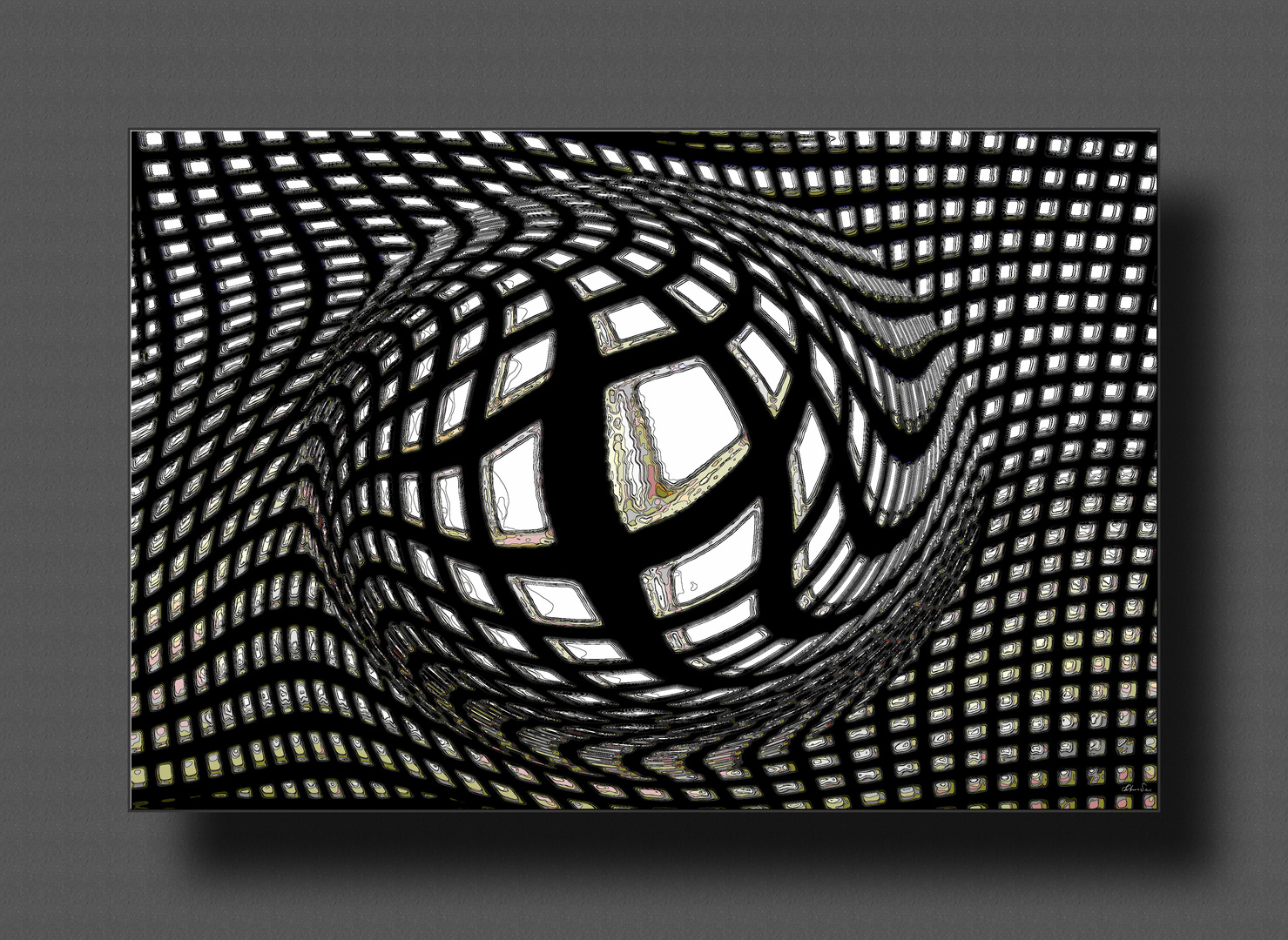 Vortex_3D_Light-Gate_N°1_2013 "Erinnerung an Vasarely"