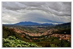 vortice del maltempo su montecatini terme....