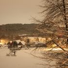 Vorweihnachtlich verschneite Stimmung