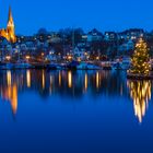 Vorweihnachtliche Stimung im Flensburger Hafen