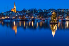 Vorweihnachtliche Stimung im Flensburger Hafen
