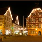 Vorweihnachtlicher Marktplatz in Grünberg