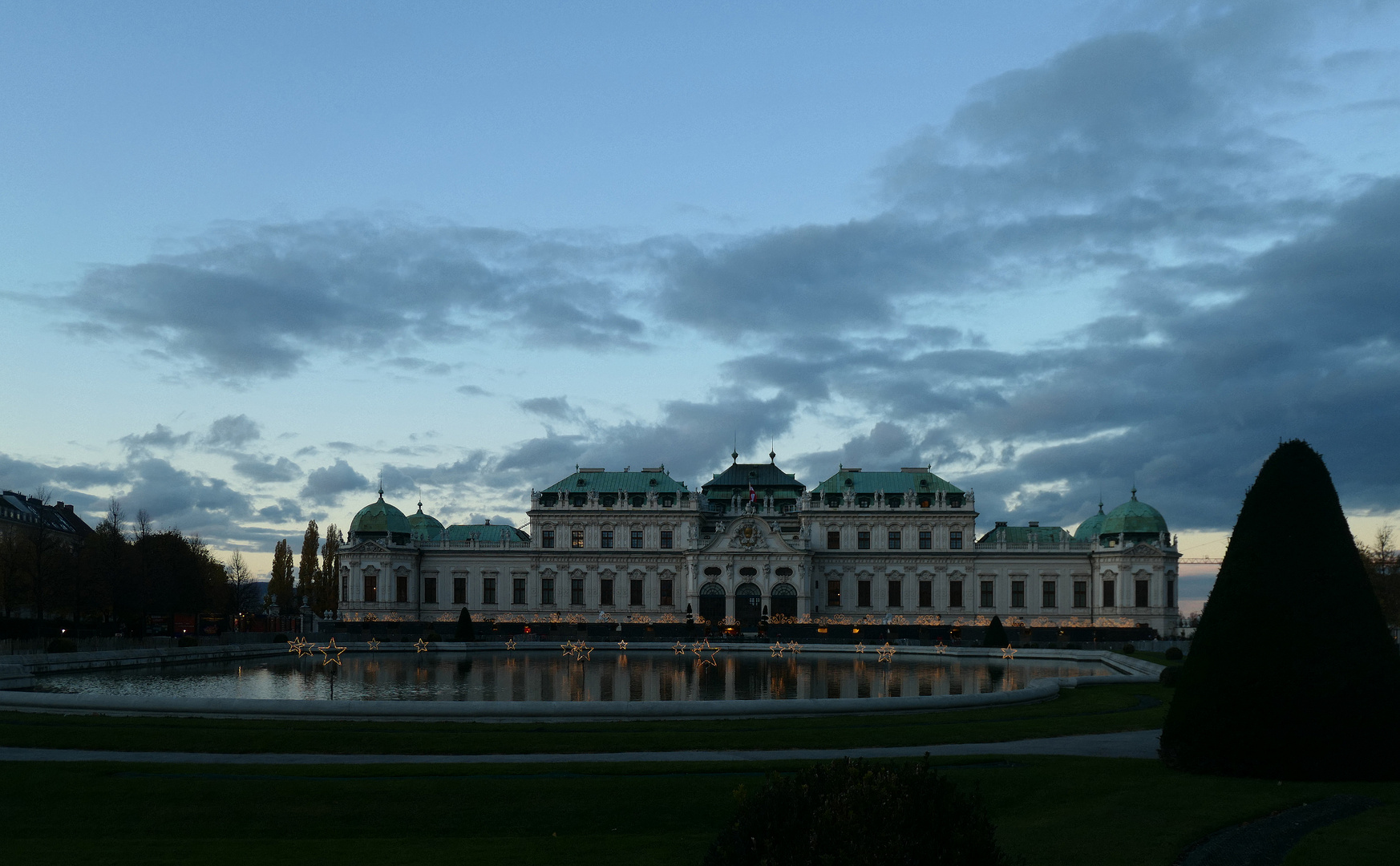 Vorweihnachtliches Oberes Belvedere