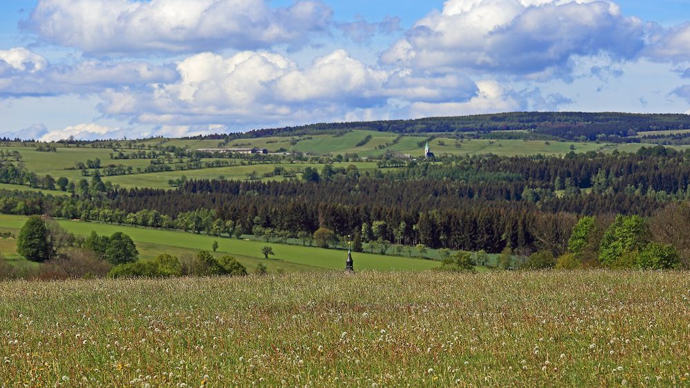 Vorzügliche Fernsicht gestern Vormittag im Osterzgebirge...