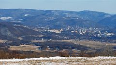 Vorzügliche Sicht auf Usti nad Labem von der Naklerovska vysina (Nollendorfer Höhe)...