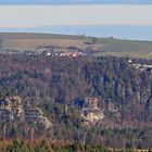 Vorzügliche Sicht zur Bastei am 13.01. 2015, dem schönsten Fototag seit...