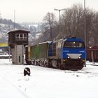 Vossloh G 2000 mit dem "Warsteiner"-Zug