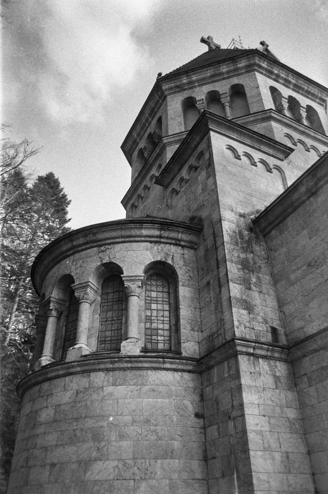votive chapel for King Ludwig II. Foto & Bild analog, kapelle, berg