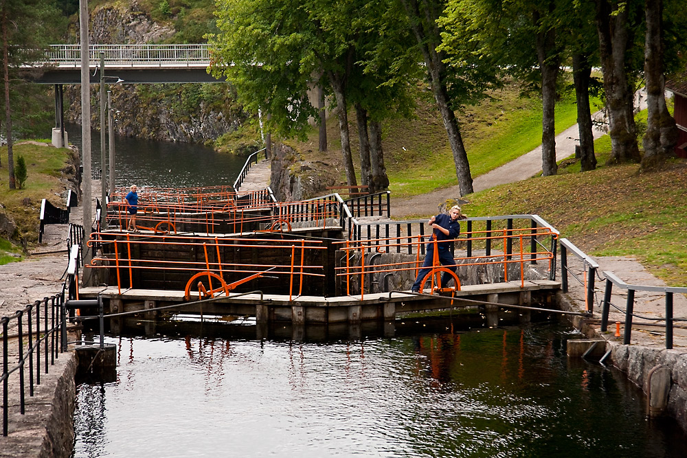 Vrangfoss-Schleuse im Telemarkkanal I