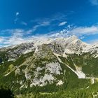 Vršic Pass in den Julischen Alpen in Slowenien