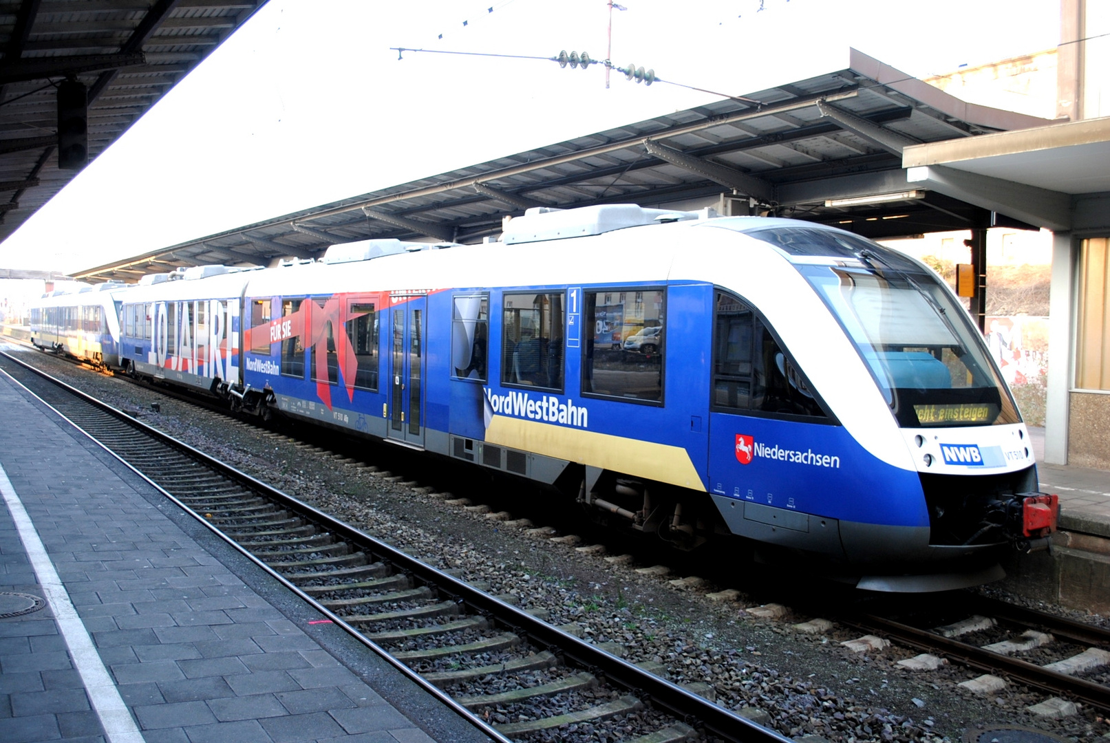 VT510 "10 Jahre Nordwestbahn" von vorne.