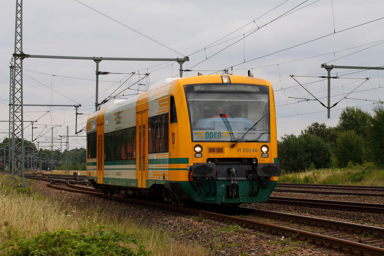 VT650 der ODEG in Hagenow-Land