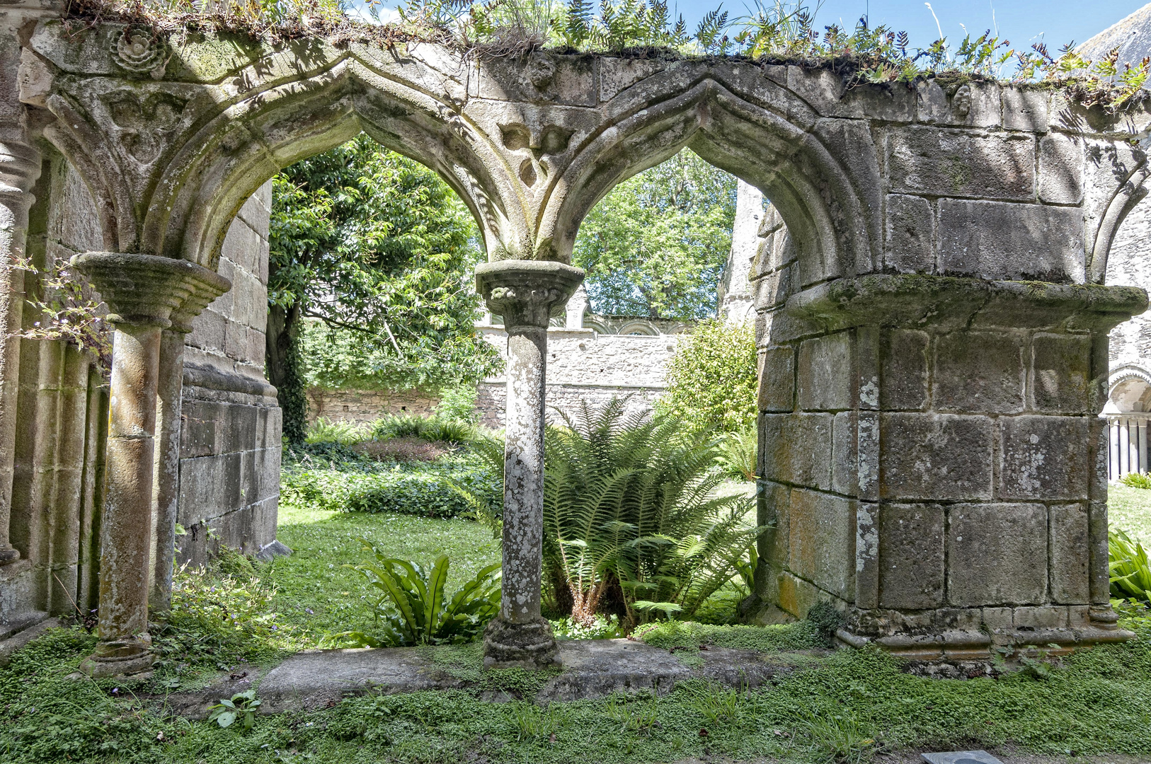 Vue à l'abbaye de Beauport à Paimpol 1