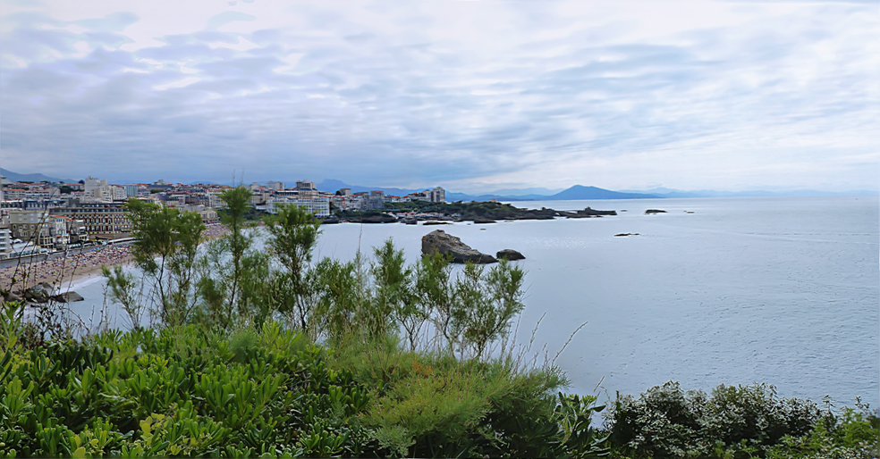 vue à partir du phare de Biarritz