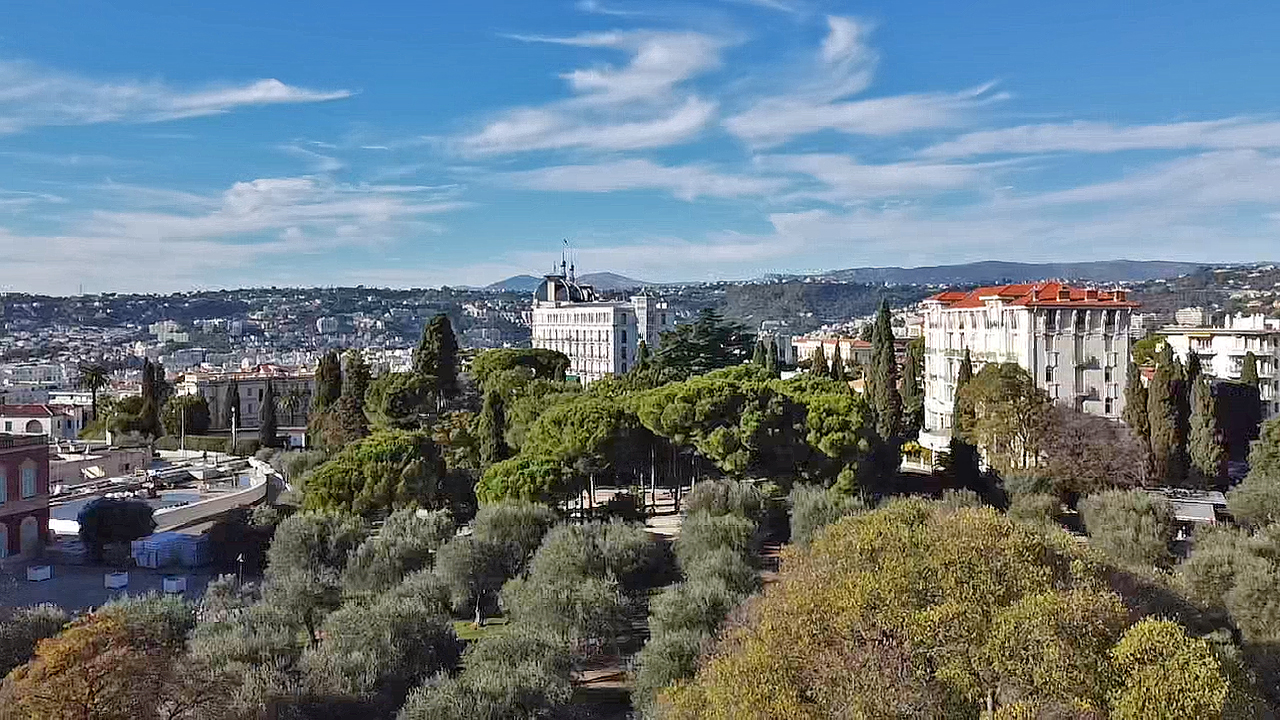 Vue aérienne du Parc des Arènes de Cimiez