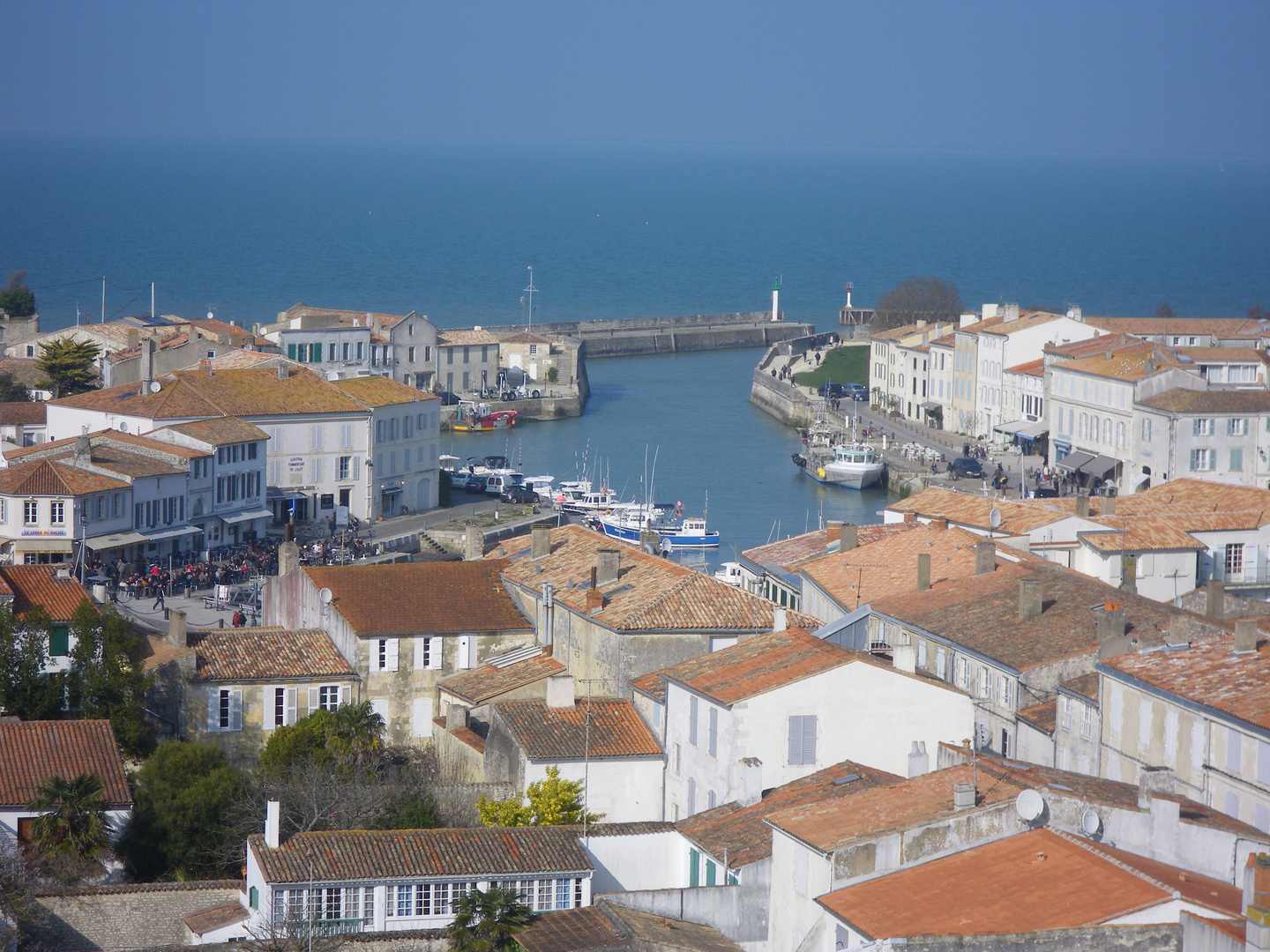 vue aérienne saint martin de ré, île de ré photo et image europe