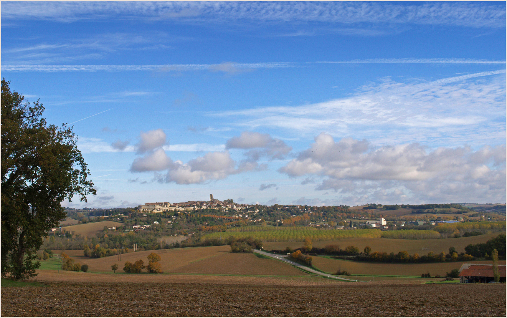 Vue automnale sur Lectoure