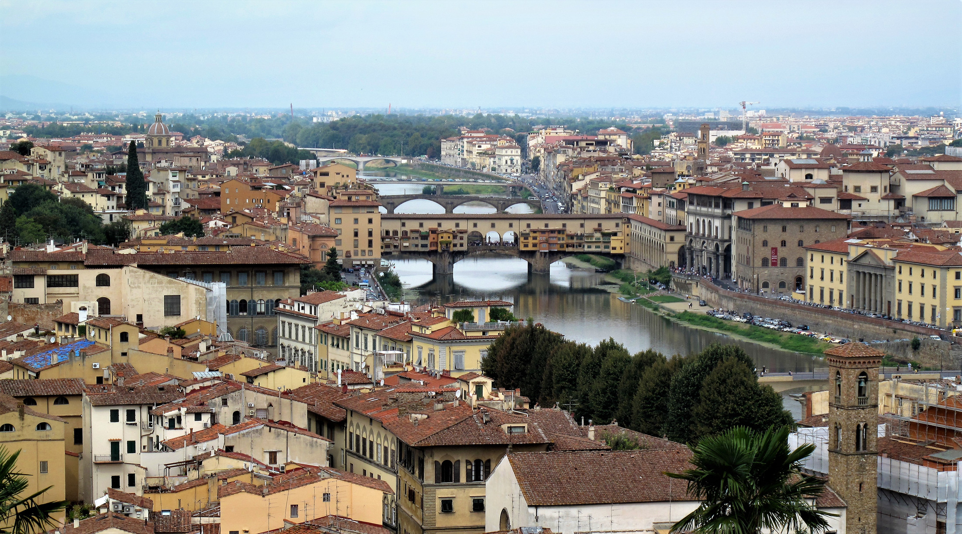 Vue de Florence avec le  Ponte Vecchio.