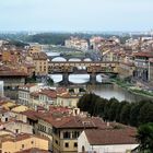 Vue de Florence avec le  Ponte Vecchio.