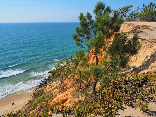 Vue de la falaise à Olhos de Agua