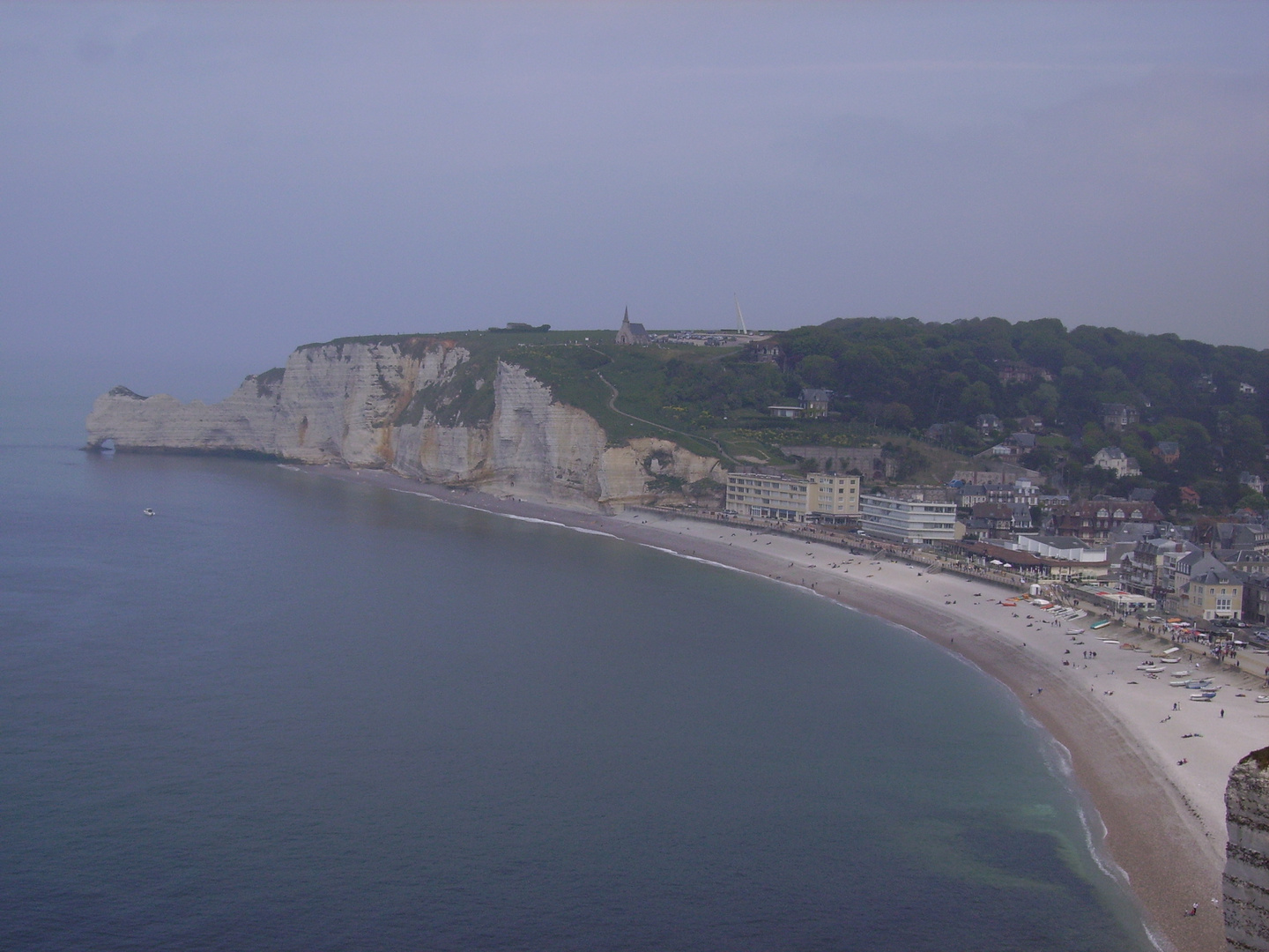 vue de la falaise d'étretat