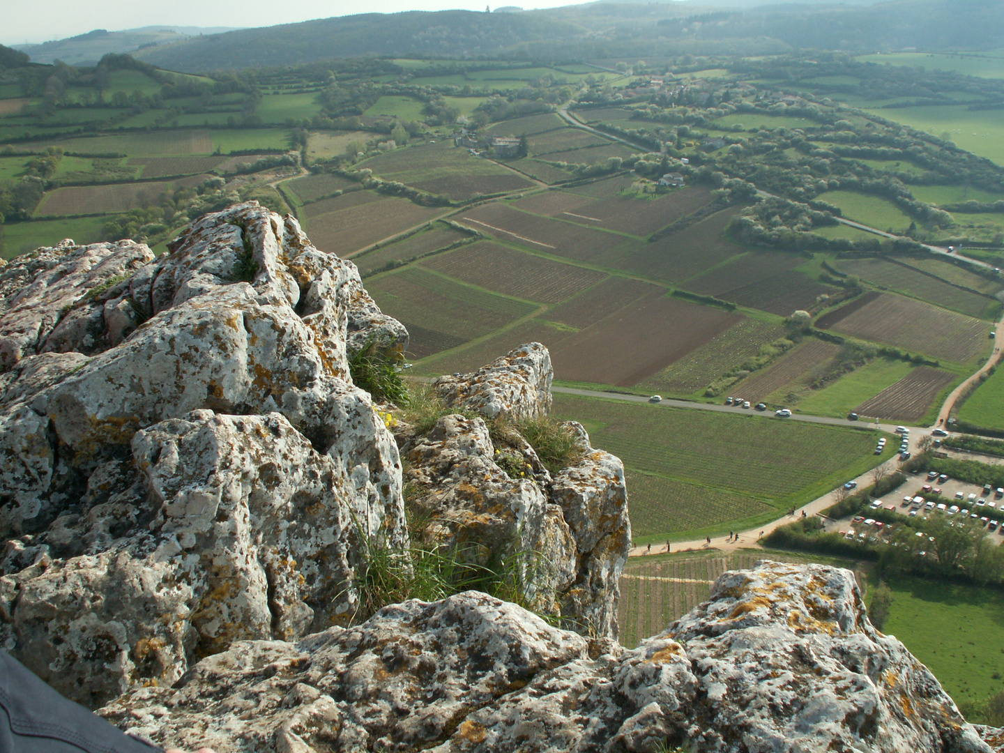 Vue de la Roche de Solutré