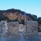 Vue de la terrasse du Château de Roquebrune vers l’est