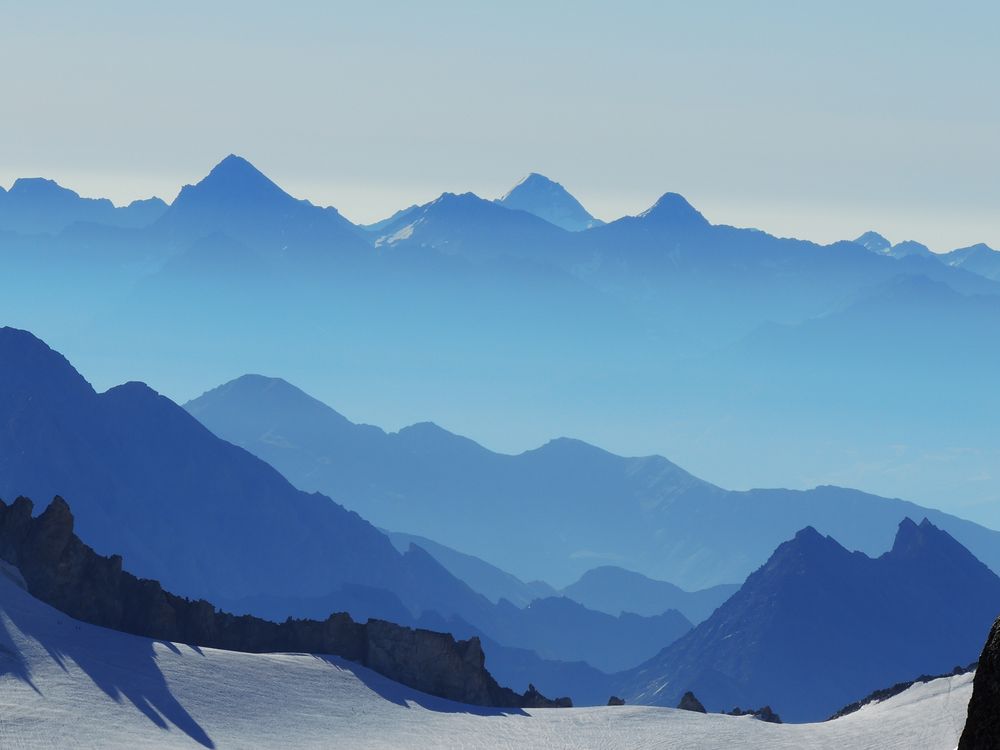 Vue de l'aiguille du midi de Lydia DUMONT DAVID 