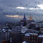 Vue de Lausanne en hiver