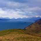 Vue depuis la route vers Portree (Île de SKye, Highlands, Ecosse)