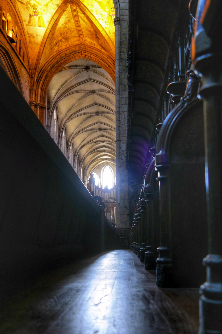 Vue depuis la salle de choeur