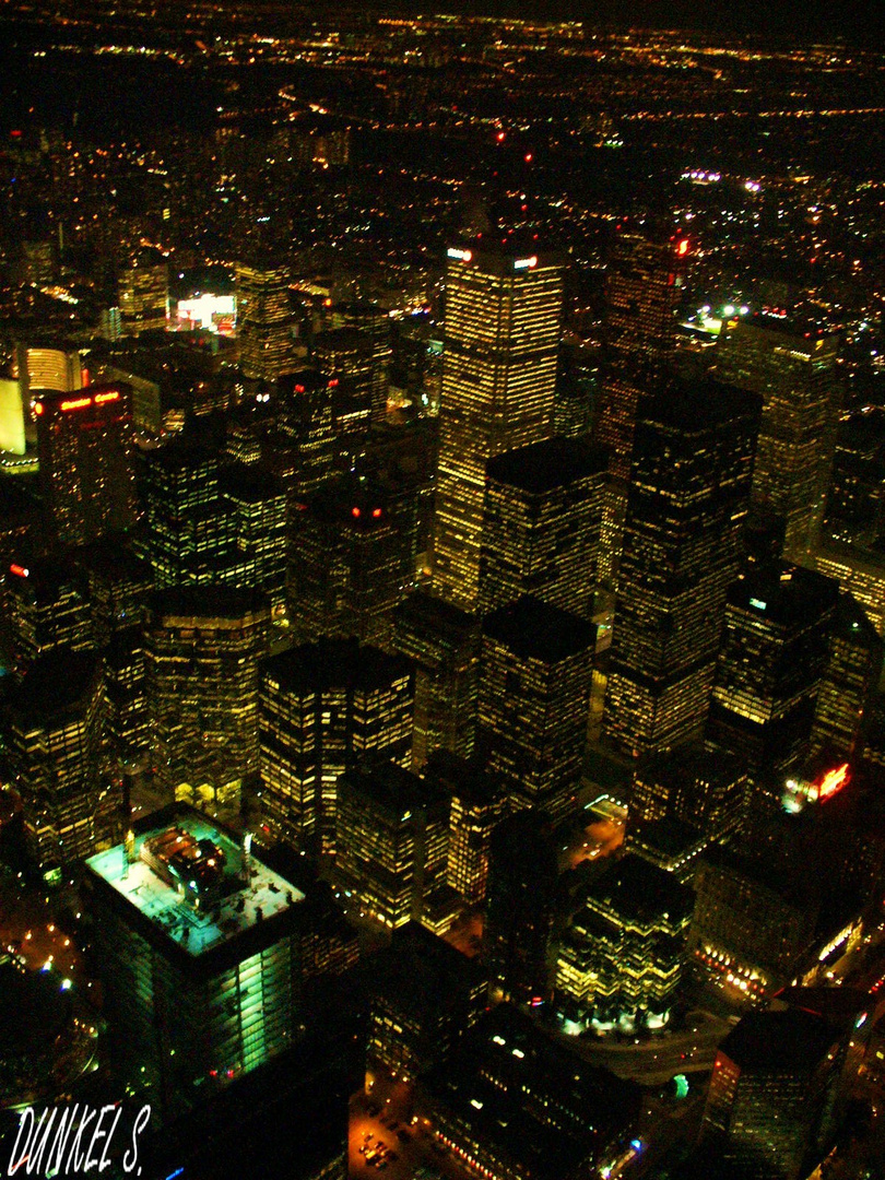 vue depuis la tour du CN à Toronto