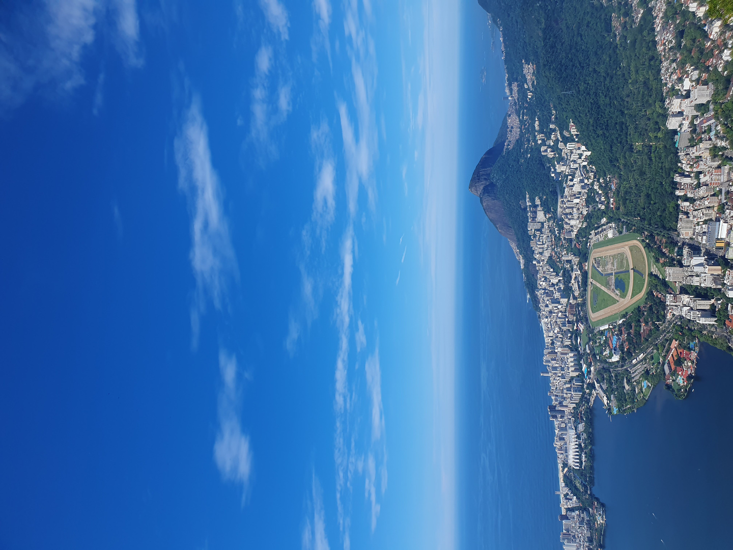 Vue depuis le Christ rédempteur à Rio de Janeiro 