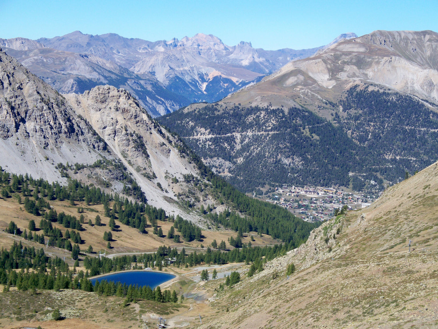 Vue depuis le Mont Chenaillet à la frontière italienne!