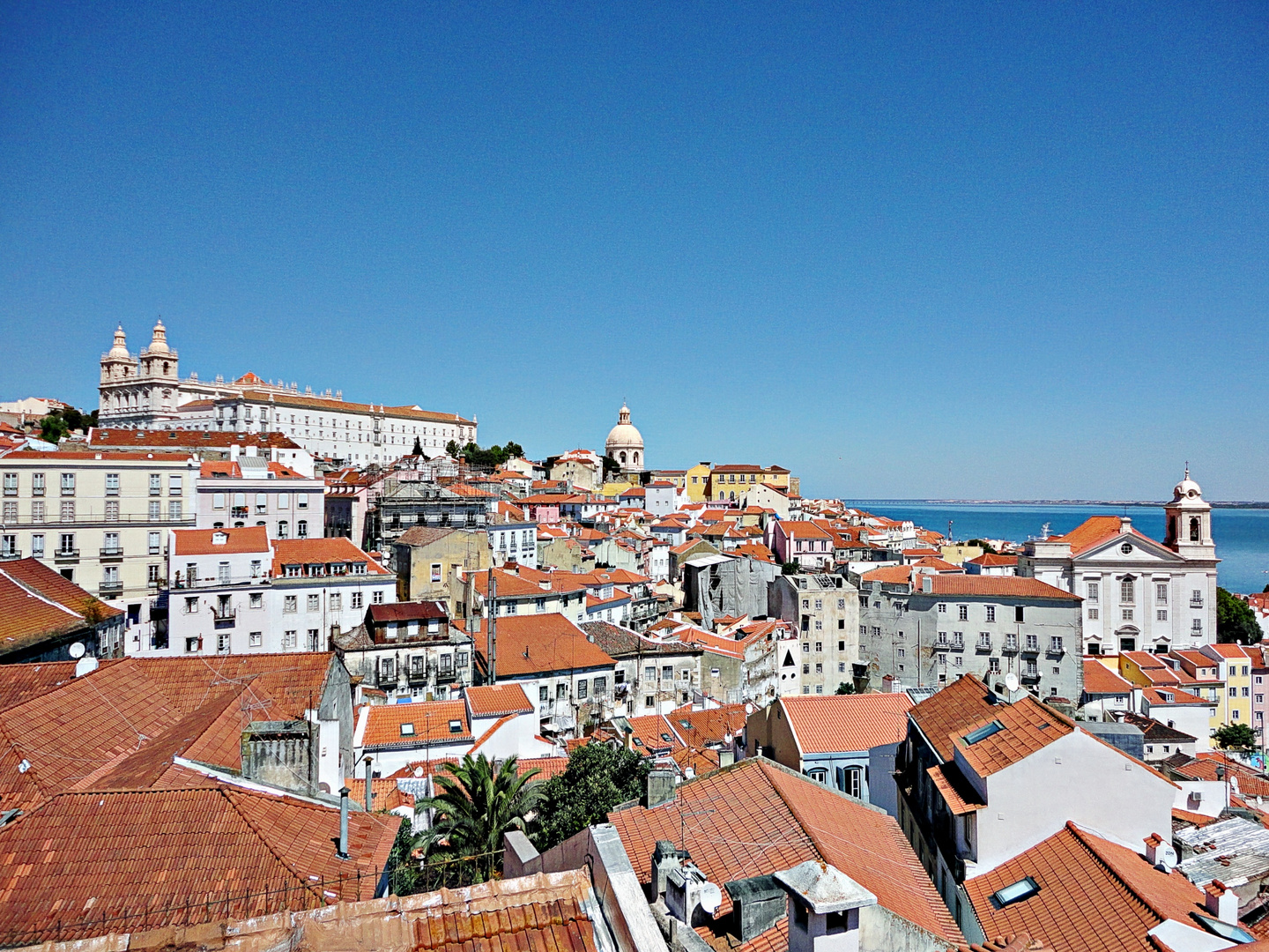 vue depuis une colline de Lisbonne